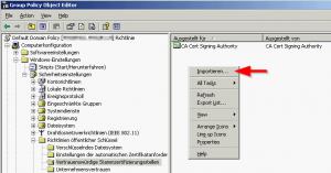 Gruppenrichtlinien Editor