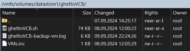 ghettoVCB Upload mit WinSCP für Backup virtueller Maschinen mit ghettoVCB auf VMware vSphere ESXi