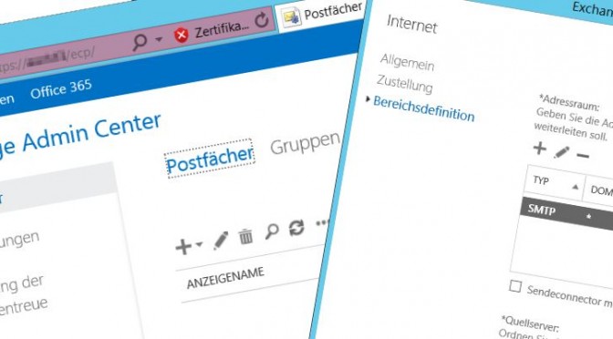 Exchange 2013 SP1 Empfangsconnector