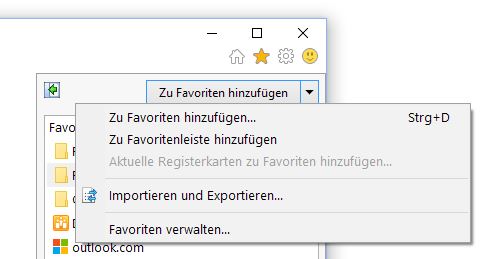 Chrome Lesezeichen Importieren aus Internet Explorer Export
