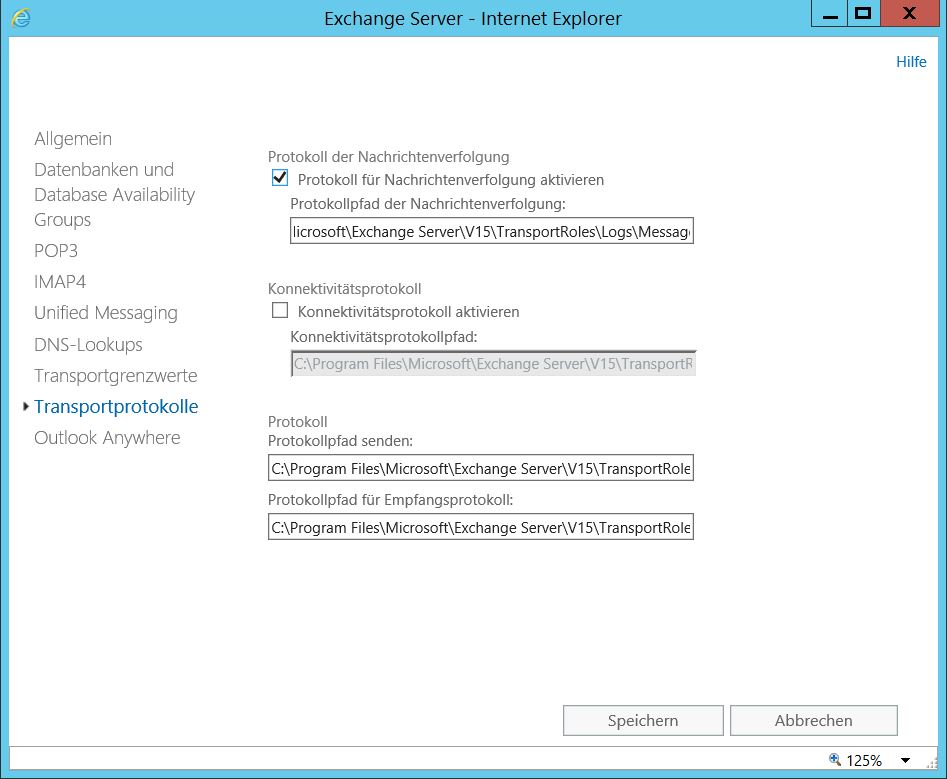Exchange Enable Message Tracking