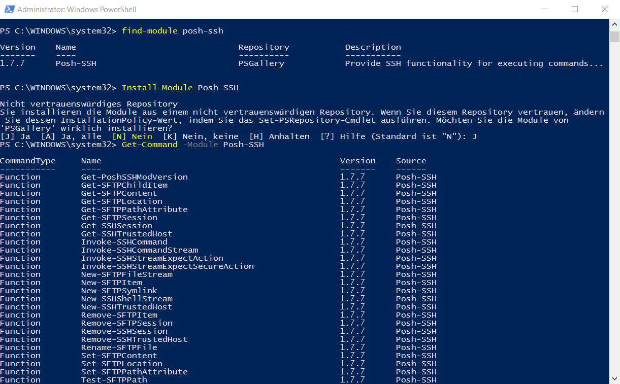 PowerShell remoting over SSH Posh-SSH UNBLOG Tutorials