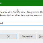 Eingabeaufforderung cmd öffnen