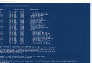 OpenSSH für SSH unter Windows client