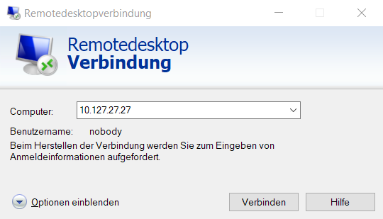 Remotedesktopverbindung Authentifizierungsfehler