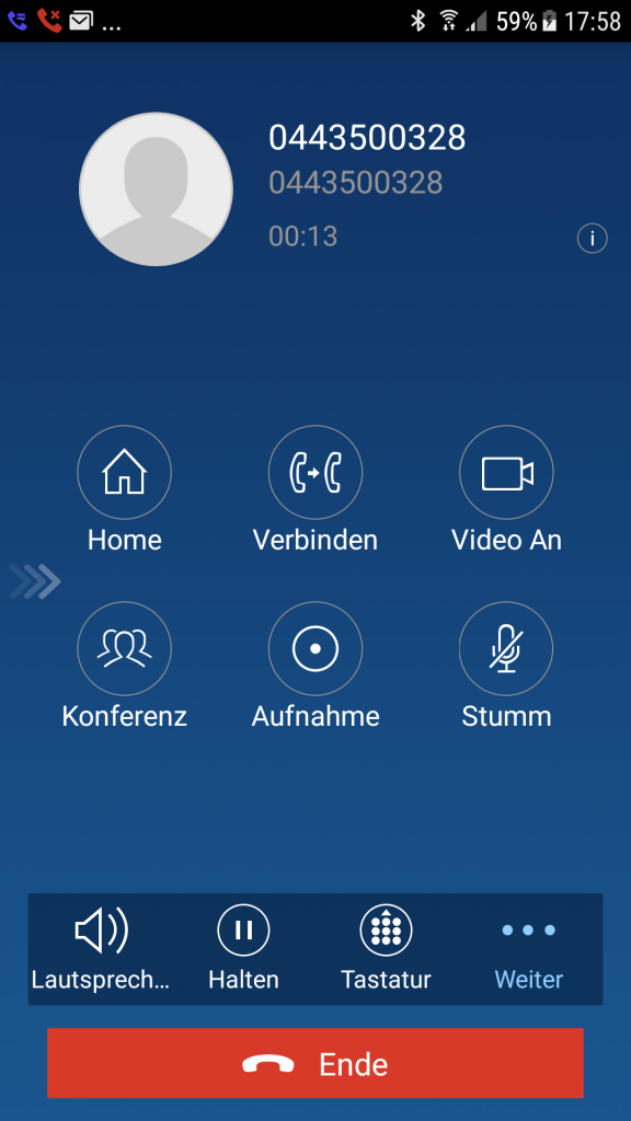 fe auf iOS und Android Smartphone