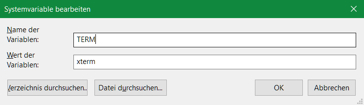 Windows Systemvariablen