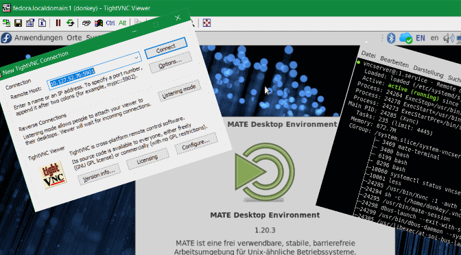 vncserver Installation auf CentsOS-Fedora