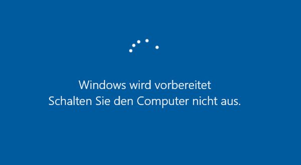 Windows wird vorbereitet