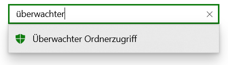 Überwachter Ordnerzugriff