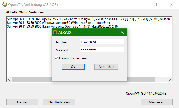 OpenVPN mit Synology DiskStation Installation Windows