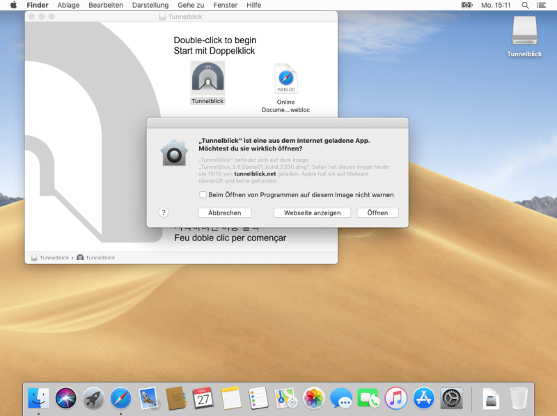 OpenVPN mit Synology DiskStation Installation macOS