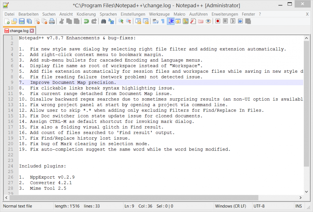 notepad compare plugin Notepad++ Code-Editor mit Syntax-Highlighting