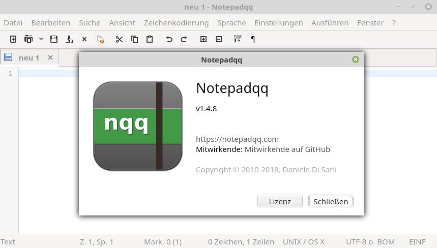 Notepadqq on Linux Desktop