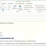 Outlook Signaturen Vorlage Verteilung Outlook Signatur in der E-Mail einfügen