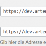 WordPress-Adresse_URL