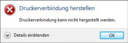 Netzwerkdrucker kann nicht installiert werden
