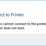 windows cannot connect to the printer