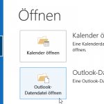 Outlook Datendatei öffnen