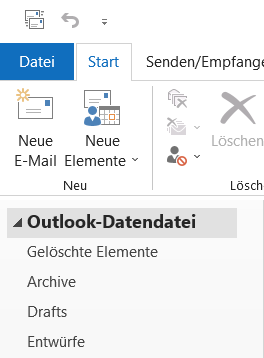 The open Outlook data file