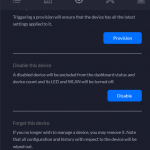 Unifi disconnected device click Forget