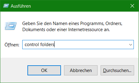 Windows Dateiendungen anzeigen ausführen