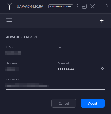 UniFi ADVANCED ADOPT