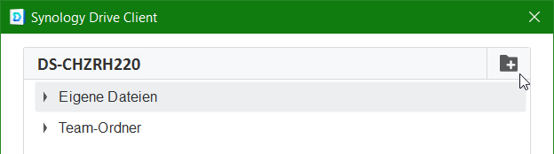 Synology Drive Client Ordner erstellen
