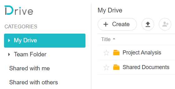 Synology Drive My Documents, create new folders