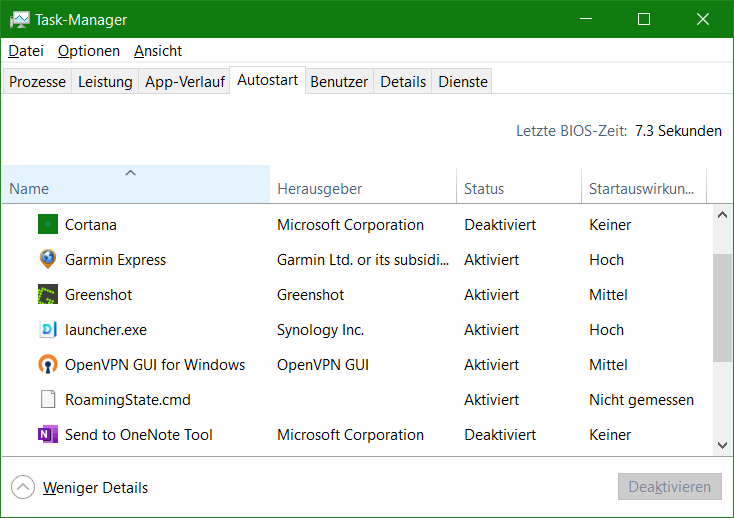 Windows Task-Manager Autostart