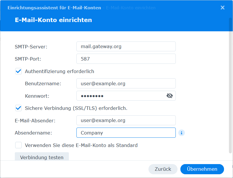 E-Mail-Konto einrichten