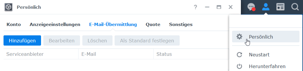Datei Freigabe-Link aus Synology DS via EMail teilen