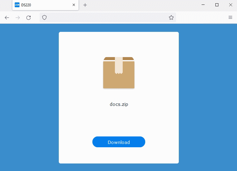 E-Mail der freigegebenen Datei mit öffnen des Links in einem Webbrowser herunterladen