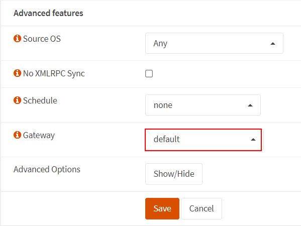 OPNsense Firewall Rules WAN Advanced features