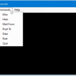 smtp-console-commands