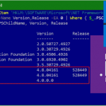 How to check .NET Framework version with PowerShell