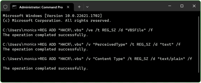 There is no script engine for file extension vbs, Fix REG ADD VBS ...
