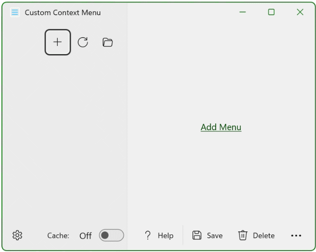 Custom Context Menu App