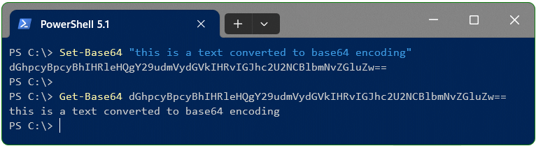 Convert Text to Base64 and back in PowerShell
