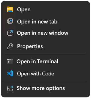 open with code disappeared